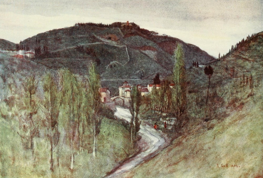 Florence & some Tuscan Cities 1905 Valley of the Mugnone Canvas Art - RC Goff (24 x 36)