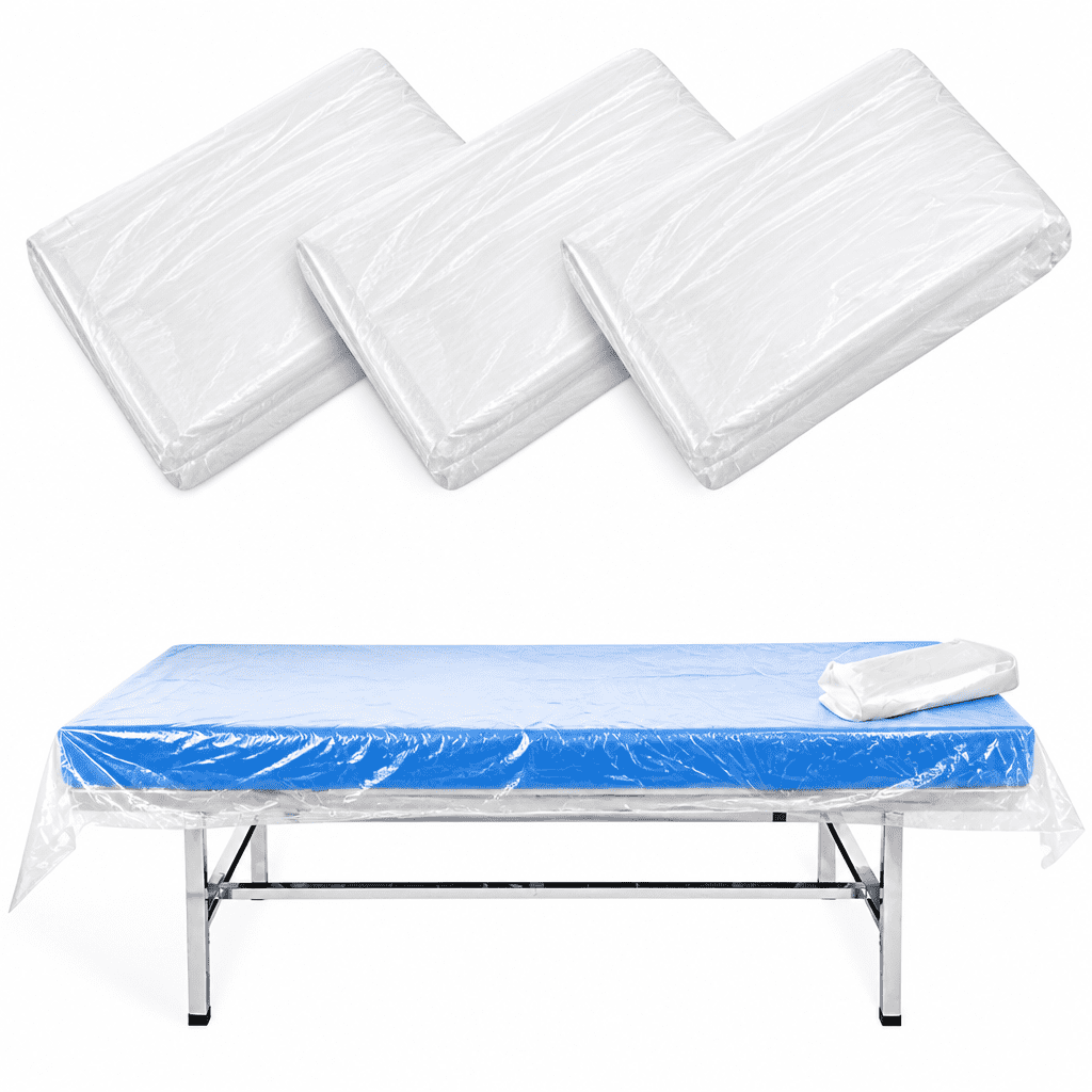 Florenta 100pcs Disposable Plastic Sofa Couch Cover,Plastic Covers for Furniture Waterproof Couch Cover Bed Sofa Couch Chair Furniture Protector Cover for Moving and Storage