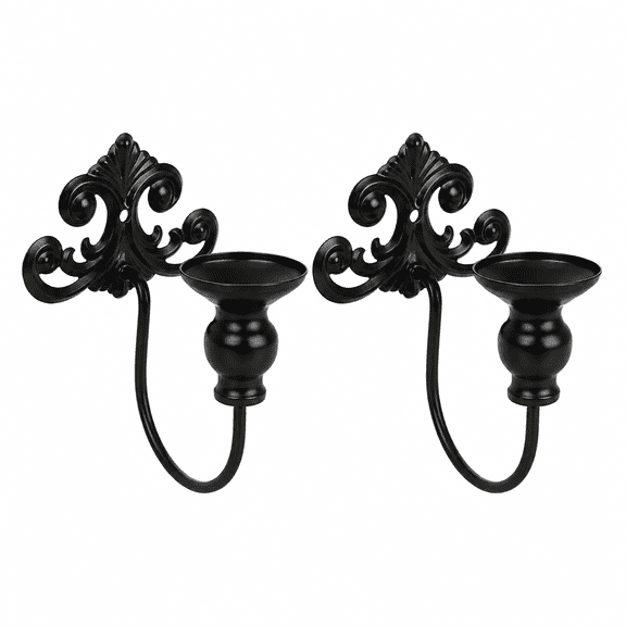 Florenta 2pcs Vintage Metal Wall Candle Sconce Cups European Tea Light Holder Decorative Wall Hanging Candlestick Holder For Living Room Bedroom Dining Room Wall Decor