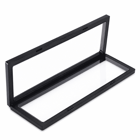 Florenta 3D Floating Frame Shadow Box Display Case Box Jewelry Display Show Case 11x30cm (Black)