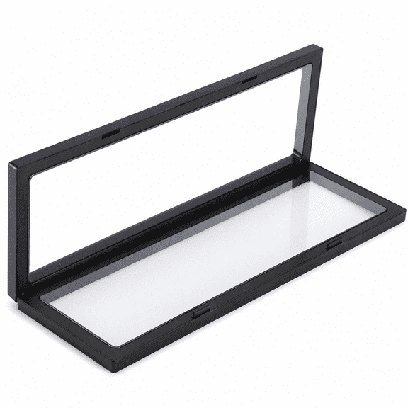 Florenta 3D Floating Frame Shadow Box Display Case Box Jewelry Display Show Case 11x30cm (Black)