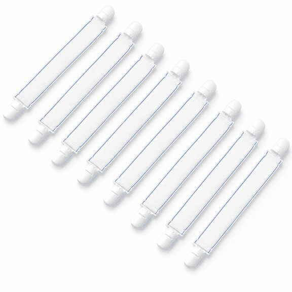 Florenta Bed Sheet Grippers,Adjustable Sheet Suspenders Secure Fitted Sheets Into Place,Comes with Four Sheet Straps to Keep Each Corner Secure,2 Sets of 4 Sheet Straps