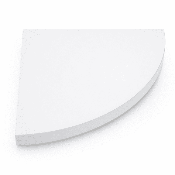 Florenta Corner Wall Floating Shelf Book Shelf No Drilling Storage Rack for Walls Fan Shaped Display Shelf