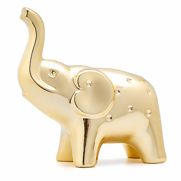 Florenta Elephant Statues Home Decor Good Luck Elephants Gifts Ceramic Animals Sculpture Desktop Ornaments
