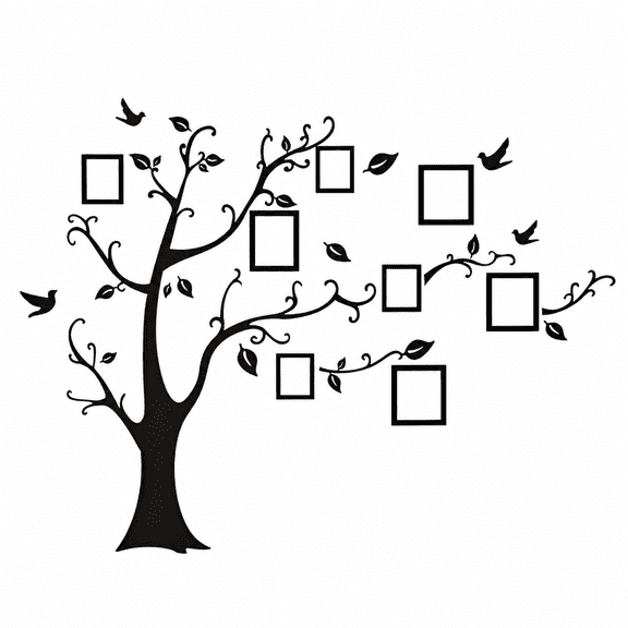 Florenta Family Tree Frame Collage Photo Wall-Mounted Memory Tree Pictures Home Decor