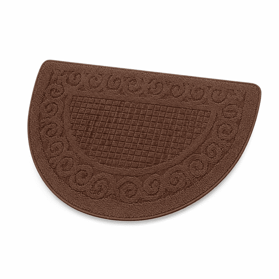 Florenta Half Round Door Mat Indoor Half Circle Entrance Rugs Outdoor Half Moon Entryway Rug Half Round Front Door Mats Rubber Welcome Mat Non Slip