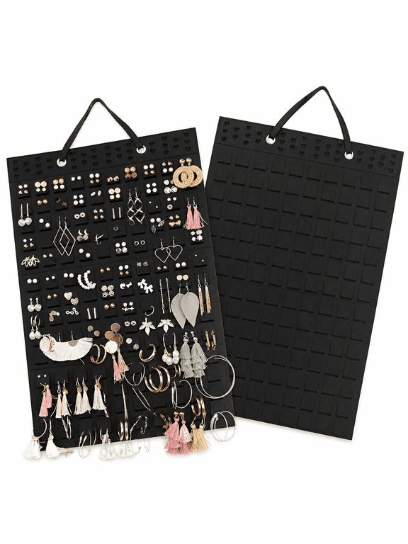Hanging Earrings Organizer Holder, Holds Up To 300 Pairs, Earring Hanger Wall Mount Hanging Jewelry Display Organizer for Women Girls
