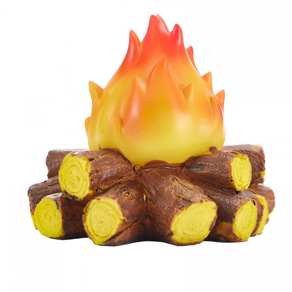 Florenta Led Simulation Fake Campfire Lamp Battery Powered Artificial Fire Flame with Realistic Logs for Halloween Christmas Party Decorations