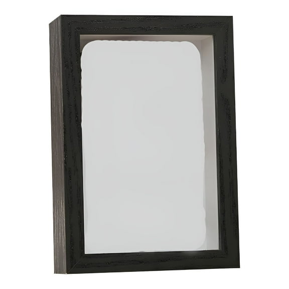 Florenta Small Shadow Box Picture Frame with Deep Wood Memory Box Display Case for Flowers,Ticket,Memorabilia,Keepsake,Medal,Art and Photos