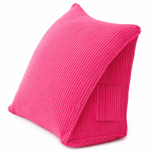 Florenta Solid Color Corduroy Ribbed Wedge Cushion Triangle Pillow Home Bed Sofa Decor
