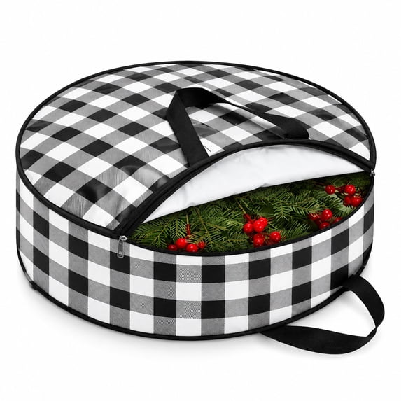 Florenta Storage Bins with Lids Wreath Storage Bag 24 Inch Garland ...