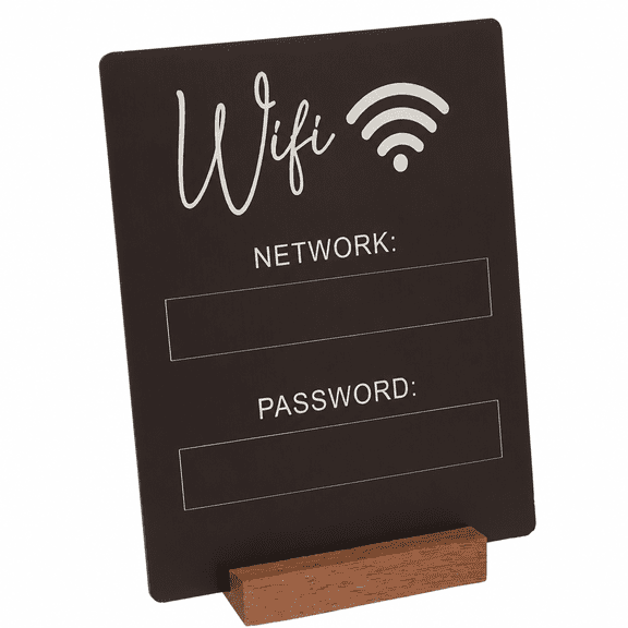 Florenta WiFi Password Sign Acrylic Sign WiFi Board Password Reminder Sign