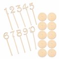 Florenta Wooden Wedding Table Numbers 1-10 for Rustic Events - Walmart.com