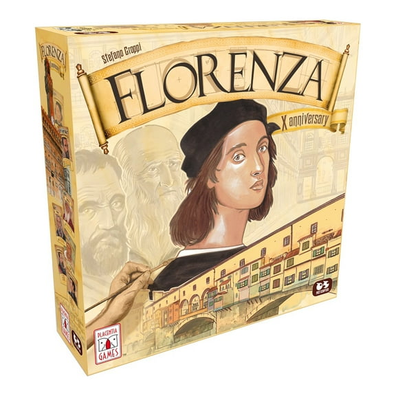 Florenza: X Anniversary Edition Renaissance Themed Board Game for 1 to 5 Players, Ages 14+