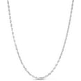 thumbnail image 1 of Floreo 10k White Gold 3.5mm Solid Rope Chain Diamond Cut Necklace, 1 of 5