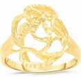 thumbnail image 1 of Floreo 10k Yellow Gold 15mm Elevated Tear Drops Openwork Filigree Ring, 1 of 4