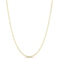 thumbnail image 1 of Floreo 10k Yellow Gold 1mm or 1.3mm or 1.7mm or 2.2mm Singapore Chain Necklace, 1 of 2
