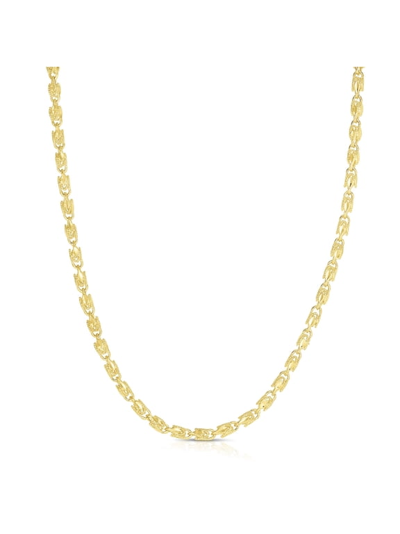 10k Yellow Gold 2.5mm Solid Turkish Rope Chain Necklace
