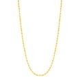 thumbnail image 1 of Floreo 10k Yellow Gold 2mm Hollow Rope Chain Necklace, 1 of 5