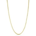 thumbnail image 1 of Floreo 10k Yellow Gold 2mm Lite Round Box Link Chain Necklace 20 Inch, 1 of 5