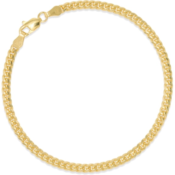 Floreo 10k Yellow Gold 2mm Solid Miami Cuban Curb Bracelet 8 Inch