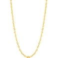 thumbnail image 1 of Floreo 10k Yellow Gold 4.5mm Solid Spiral Rope Multi Diamond Cut Chain Necklace, 1 of 4