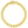 thumbnail image 1 of Floreo 10k Yellow Gold 7.3mm Semi-Lite Miami Cuban Chain Bracelet, 1 of 4
