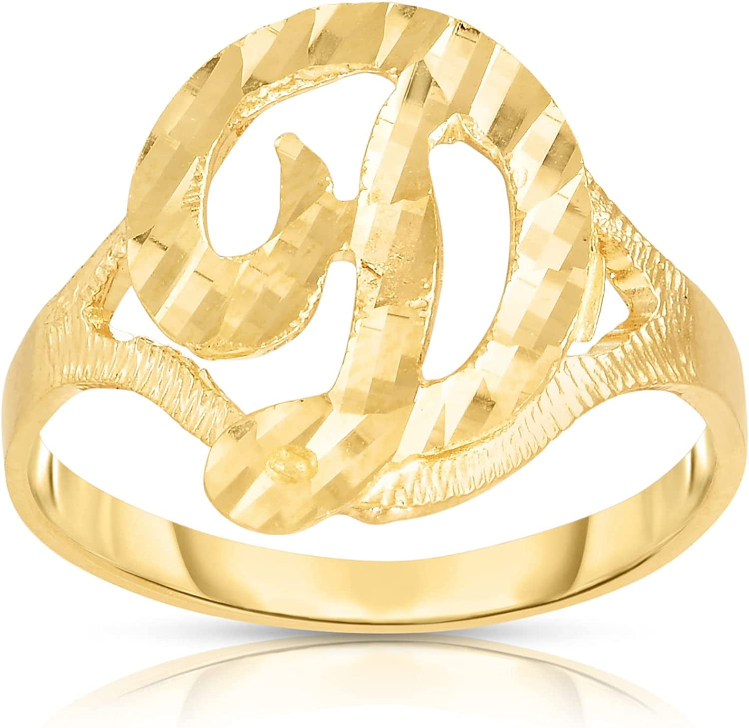 Cursive initial ring discount