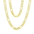 thumbnail image 1 of Floreo 10k Yellow Gold 8mm Solid Clasic Figaro Necklace, 1 of 4