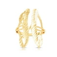 thumbnail image 1 of Floreo 10k Yellow Gold Personalized Letter Extra Large Cursive Initial Ring, 1 of 3