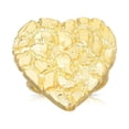 thumbnail image 1 of Floreo 10k Yellow Gold Extra Large Oversized Heart Nugget Ring, Sizes 7 - 13, 1 of 2