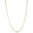 thumbnail image 1 of Floreo 10k Yellow Gold Solid Box Chain Link Necklace, 1 of 5