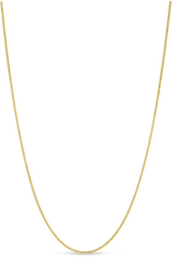 10k Yellow Gold Wheat Chain Necklace 16 Inch