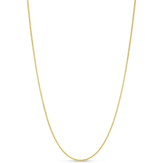 Floreo 10k Yellow Gold Wheat Chain Necklace 16 Inch