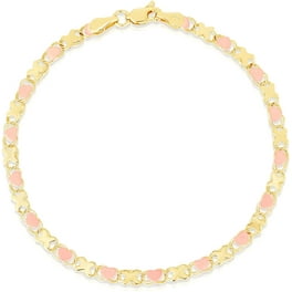 10k Fine Gold Heart Bracelet and Anklet for Women and Girls 0.14 Walmart