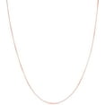 thumbnail image 1 of Floreo 10k Yellow Gold or White Gold or Rose Gold 0.45mm Solid Classic Box Chain Necklace, 1 of 2