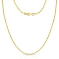 thumbnail image 1 of Floreo 14K Yellow Gold 1.5mm Solid Rope Diamond Cut Chain Necklace, 1 of 5