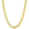 thumbnail image 1 of Floreo 14k Yellow Gold 10.7mm Semi-Lite Miami Cuban Chain Necklace, 1 of 3