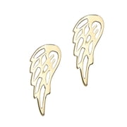 Floreo 14k Yellow Gold 11mm Angel Wing Stud Earrings