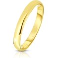 thumbnail image 1 of Floreo 14k Yellow Gold 3mm Lite Comfort Fit Wedding Band, Size 5, 1 of 3