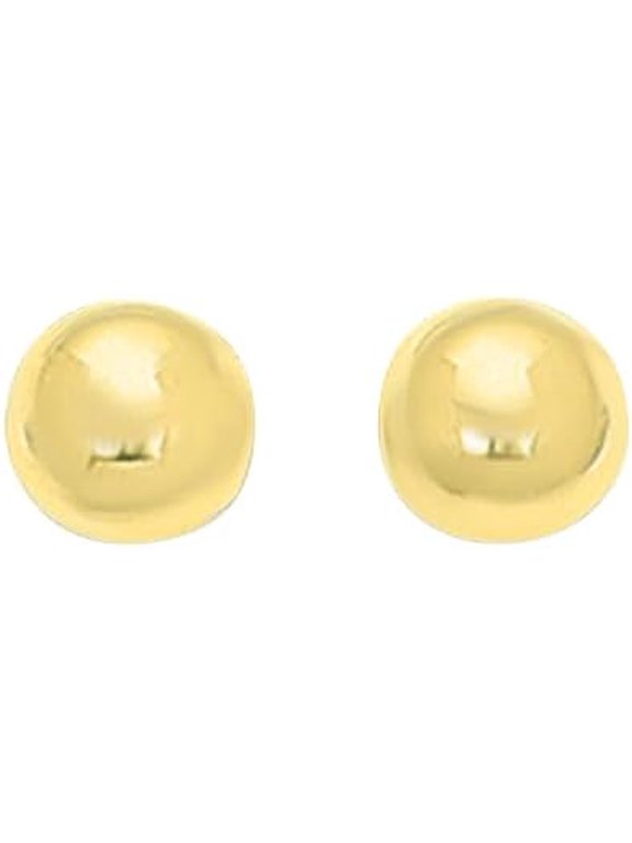 14k Yellow Gold 4mm-10mm Polished Ball Post Earrings