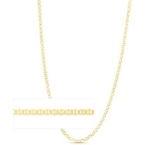 Floreo 14k Yellow Gold 5.5mm Solid Mariner Chain Necklace