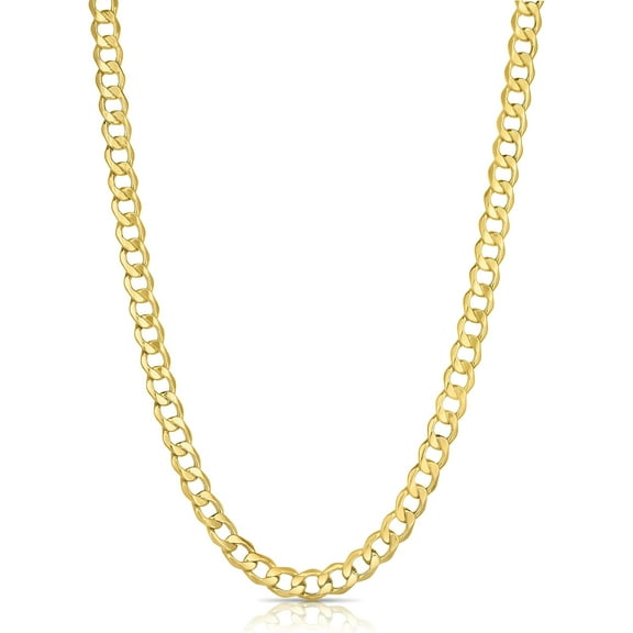 Floreo 14k Yellow Gold 6mm Lite Curb Chain Necklace