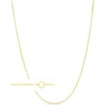 thumbnail image 1 of Floreo 14k Yellow Gold or White Gold 0.6mm Adjustable Box Chain Extendable Necklace, 16 - 18 Inch, 1 of 4