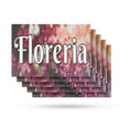 thumbnail image 1 of Floreria Vinyl Decal 5 Pack of 24 Inch x 36 Inch Weatherproof Heavy-Duty Adhesive Backing | Spanish Flower Shop, Fresh Bouquets, Beautiful Arrangements | Made in USA, 1 of 6