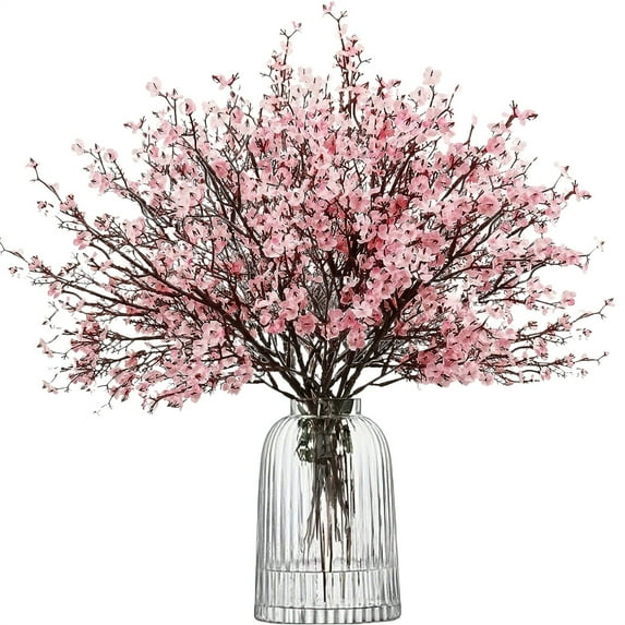 Artificial Flowers for Decoration Bloomever Artificial Flower Set: Cherry Blossoms & Gypsophila with Bendable Stems for Wedding Centerpieces, Home Décor, And Effortless Elegance. Harlik