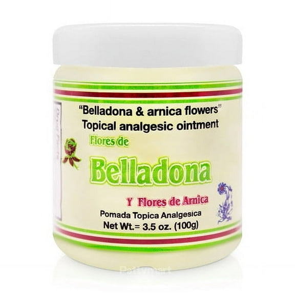 Flores De Belladona Y Flores De Arnica Belladonna & Arnica Flowers Topical Analgesic Ointment 3.5 oz. by Plantimex