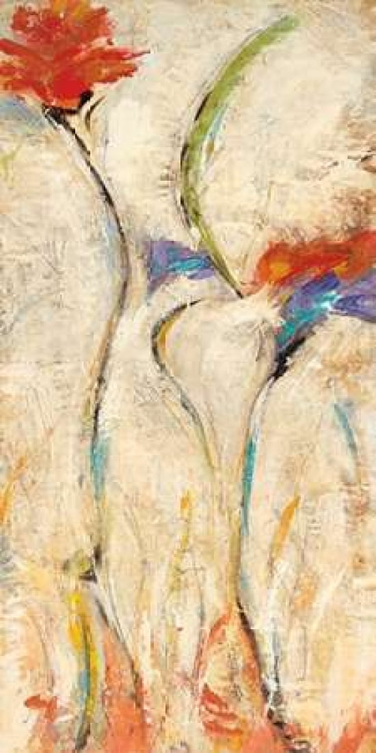 Flores II Canvas Art - Nancy Villarreal Santos (24 x 48)