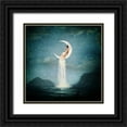 thumbnail image 1 of Flores, Paula Belle 15x15 Black Ornate Wood Framed with Double Matting Museum Art Print Titled - Moon River Lady, 1 of 4