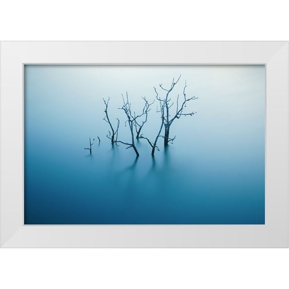 Flores, Xavi 32x23 White Modern Wood Framed Museum Art Print Titled - Siurana